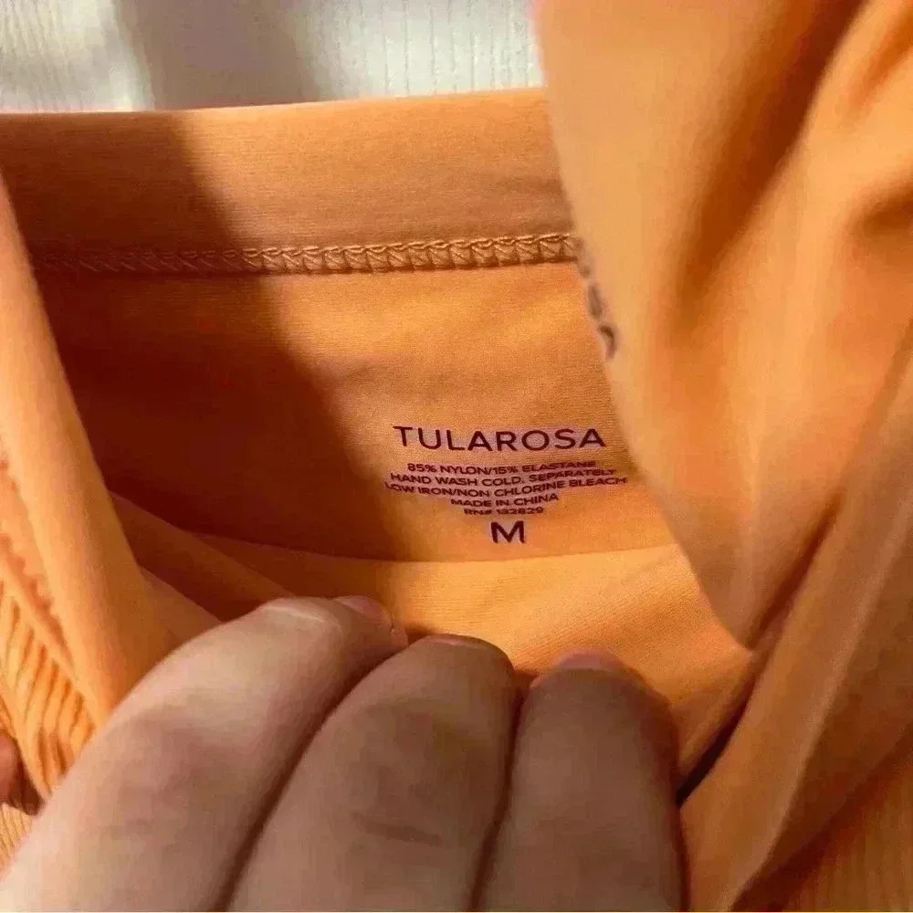 Tularosa Women's Orange Two Piece Bikini Sz M - Picture 3 of 5
